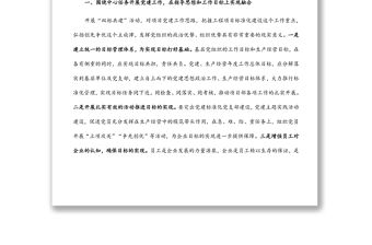 國企書記：堅持雙標共建 做好黨建融合