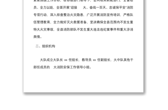 迎接   大奮戰(zhàn)一百天忠誠(chéng)保平安消防專項(xiàng)行動(dòng)方案范文工作實(shí)施方案