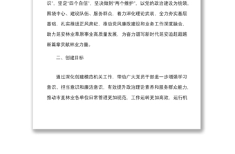 20xx年市直林業(yè)系統(tǒng)深化創(chuàng)建模范機(jī)關(guān)工作實(shí)施方案范文