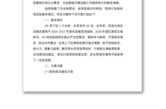 被巡察單位黨組工作匯報材料三篇