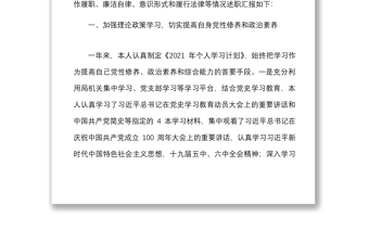 統(tǒng)計局副局長2021年述職述責(zé)述廉述德述法報告范文