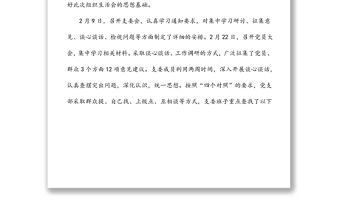 國企2021年度黨支部組織生活會支委班子檢視材料