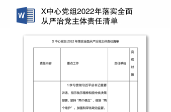 政协党组2022年落实全面从严治党主体责任情况报告
