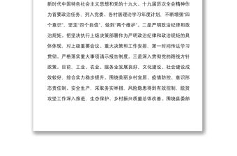 2篇鄉鎮黨委政治生態分析研判報告范文2篇自查自糾工作匯報總結