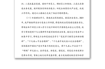 國有銀行行長2021年專題民主生活會個人發(fā)言提綱