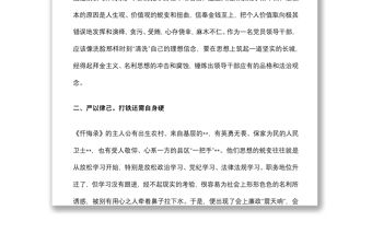 區委書記學習《懺悔錄》研討發言材料