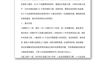 某縣項目建設(shè)“百日攻堅行動”實施方案