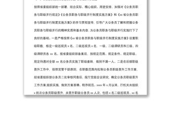 公務員法律法規實施情況自查報告