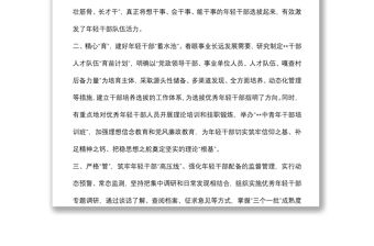 年輕干部隊伍建設(shè)工作匯報