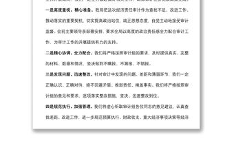 任職期間履行經濟責任情況表態發言