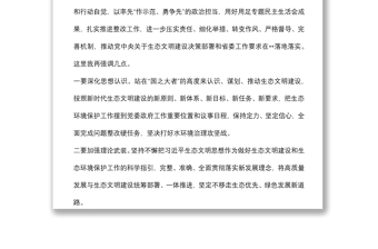 市委常委班子生活污水直排整治不力問題專題民主生活會總結(jié)講話