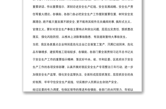 在全區(qū)安全穩(wěn)定工作會(huì)議上的講話