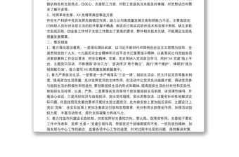 2021年度黨支部組織生活會支部委員會查擺問題情況及整改措施