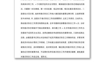 鎮意識形態工作綜合分析研判報告