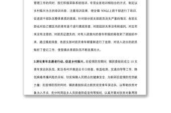 鎮(zhèn)團委鄉(xiāng)村振興工作總結