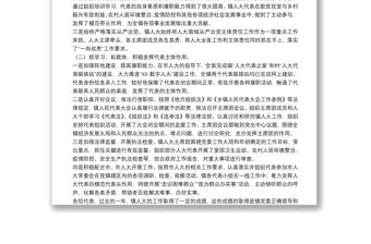 2022年鎮(zhèn)人大主席團(tuán)工作報(bào)告