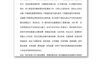 在讨论省纪委工作报告时的发言提纲