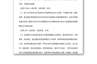 银行党委落实全面从严治党主体责任2022 年度任务安排