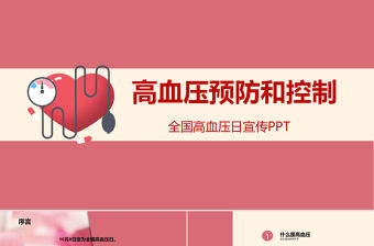 2022高血壓預(yù)防和控制護理PPT創(chuàng)意簡約護理通用PPT