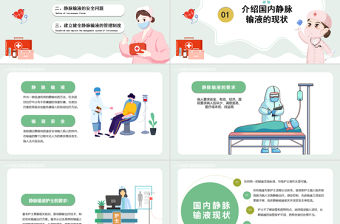 2022靜脈輸液的安全問題PPT清新簡約醫學輸液安全問題培訓PPT