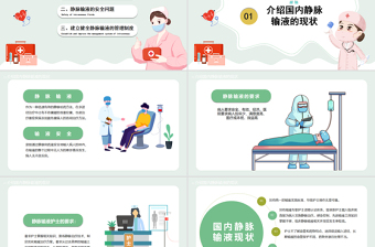 2022靜脈輸液的安全問題PPT清新簡約醫(yī)學(xué)輸液安全問題培訓(xùn)PPT
