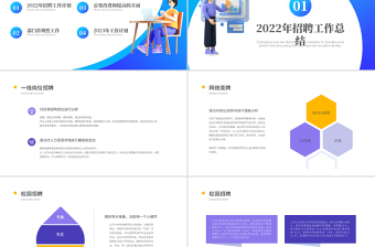 2022招聘總結(jié)PPT矢量扁平風(fēng)人力資源部門招聘工作總結(jié)暨年度招聘計劃模板下載