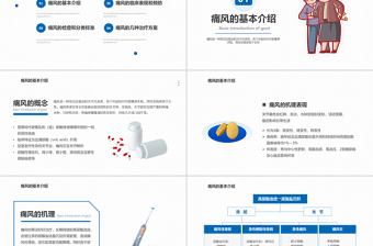 2022風(fēng)濕性痛風(fēng)PPT淡藍(lán)簡約醫(yī)療風(fēng)醫(yī)療教學(xué)各種疾病醫(yī)理PPT模板下載