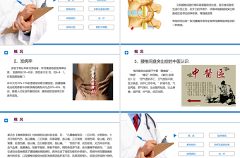 2022腰椎间盘突出症诊断与治疗PPT清新商务医疗风医学通用PPT模板