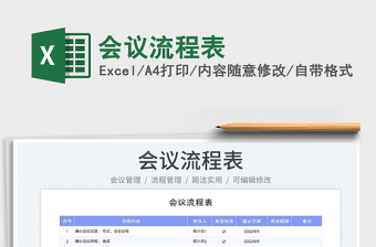 2023會議流程表免費下載