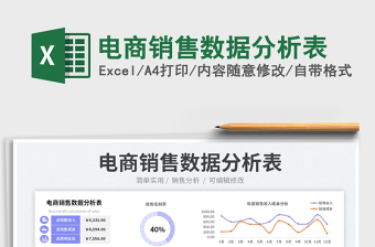 2023電商銷售數(shù)據(jù)分析表免費下載