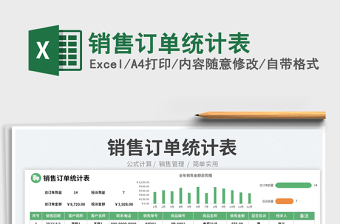 2023銷售訂單統(tǒng)計表免費下載