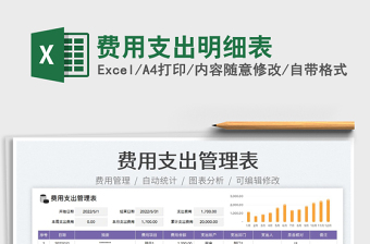 2023費(fèi)用支出明細(xì)表免費(fèi)下載