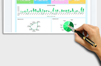 2023項目財務數據分析報表-收支明細表免費下載