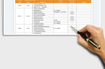 2023活動項目統(tǒng)籌表免費下載