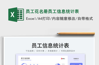 2023員工花名冊員工信息統計表免費下載