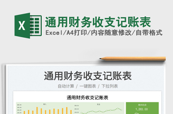 2023通用財(cái)務(wù)收支記賬表免費(fèi)下載