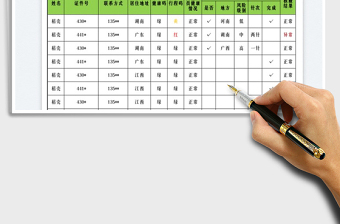 2023健康體溫監(jiān)測(cè)管理登記表免費(fèi)下載