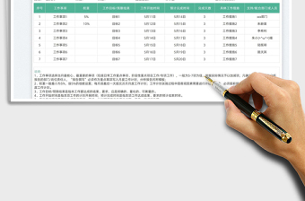 2023月度工作計劃表免費下載