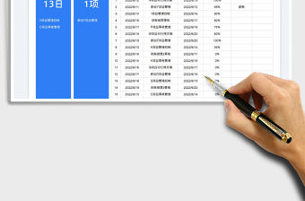 2023工作計劃清單表-超期提醒免費下載