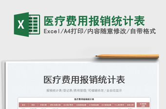 2023醫(yī)療費(fèi)用報(bào)銷(xiāo)統(tǒng)計(jì)表免費(fèi)下載