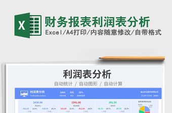 2023財(cái)務(wù)報(bào)表利潤(rùn)表分析免費(fèi)下載