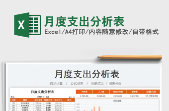 2023月度支出分析表免費下載