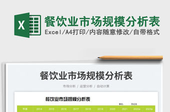 2023餐飲業(yè)市場規(guī)模分析表免費(fèi)下載