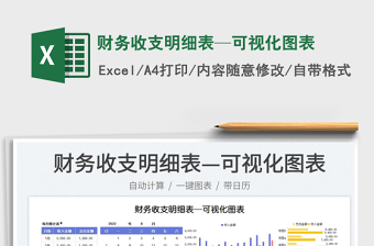 2023財務收支明細表—可視化圖表免費下載