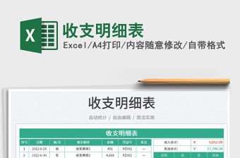 2023收支明細表免費下載