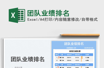 2023團(tuán)隊(duì)業(yè)績(jī)排名免費(fèi)下載