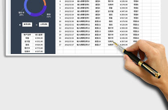 2023公司收入記賬表-周報表免費下載
