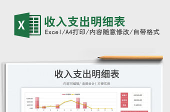 2023收入支出明細(xì)表免費(fèi)下載
