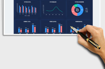 2023半年財務收支數(shù)據看板免費下載