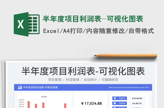 2023半年度項目利潤表-可視化圖表免費下載